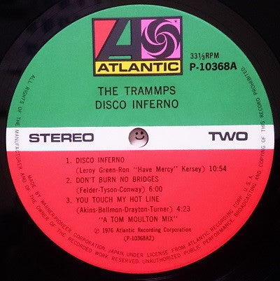 The Trammps - Disco Inferno (Vinyl, LP, Album) Very Good (VG) / Good Plus (G+)