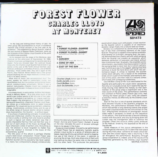 Charles Lloyd - Forest Flower (Vinyl, LP, Album, Reissue) Very Good (VG) / Good Plus (G+)