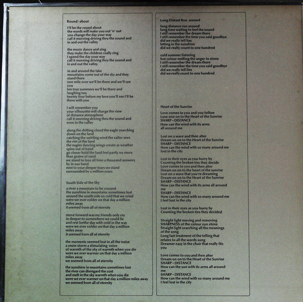 Yes - Fragile (Vinyl, LP, Album, Reissue) Very Good Plus (VG+) / Very Good (VG)