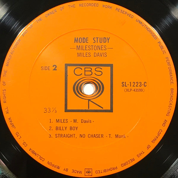 Miles Davis - Mode Study (Vinyl, LP, Compilation, Reissue, Mono)