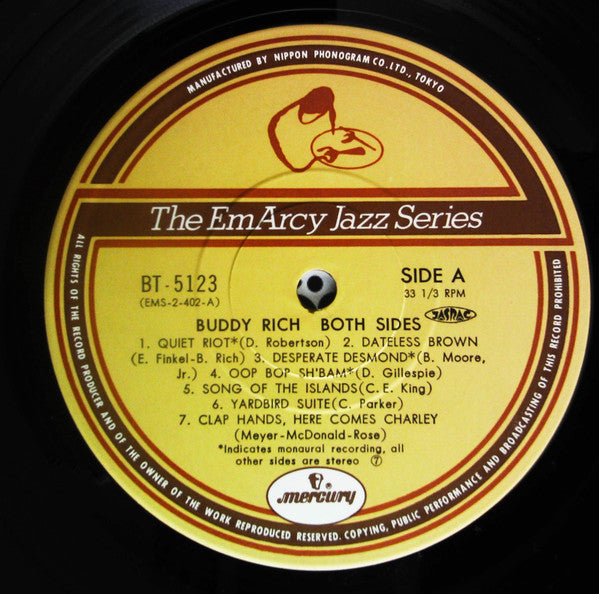 Buddy Rich - Both Sides (2xVinyl, LP, Compilation, Remastered) Near Mint (NM or M-) / Very Good (VG)
