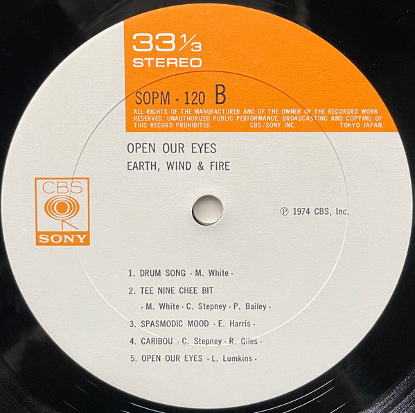 Earth, Wind & Fire - Open Our Eyes (Vinyl, LP, Album) Near Mint (NM or M-) / Very Good Plus (VG+)