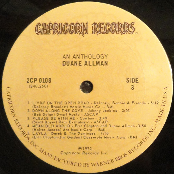 Duane Allman - An Anthology (2xVinyl, LP, Compilation, Repress) Very Good (VG) / Very Good (VG)