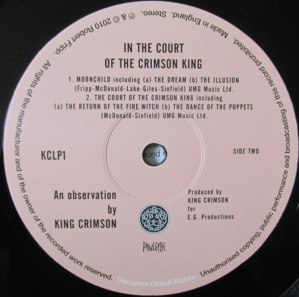 King Crimson - In The Court Of The Crimson King (An Observation By King Crimson) (Vinyl, LP, Album, Reissue, Stereo) Very Good Plus (VG+) / Near Mint (NM or M-)