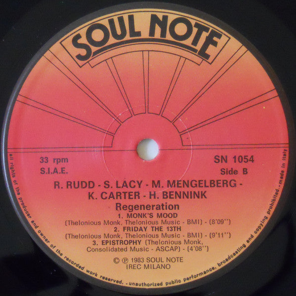 Roswell Rudd - Regeneration (Vinyl, LP, Album) Very Good (VG) / Very Good (VG)