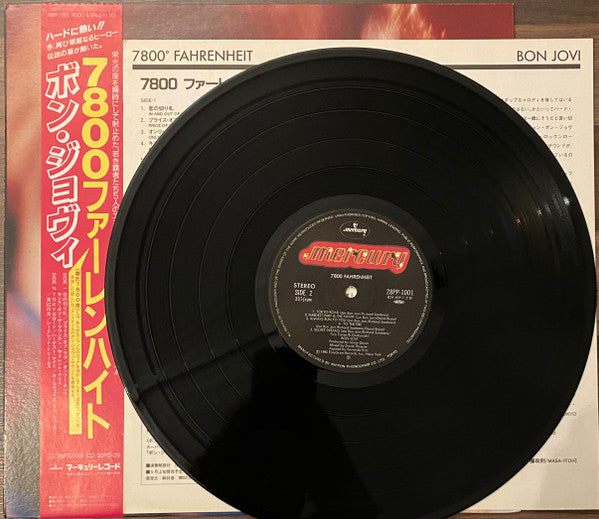 Bon Jovi - 7800° Fahrenheit = 7800 ファーレンハイト (Vinyl, LP, Album, Stereo) Very Good Plus (VG+) / Very Good Plus (VG+)