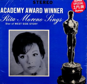 Rita Moreno - Academy Award Winner Rita Moreno Sings (Star Of West Side Story) (Vinyl, LP, Reissue, Stereo) Good Plus (G+) / Very Good (VG)