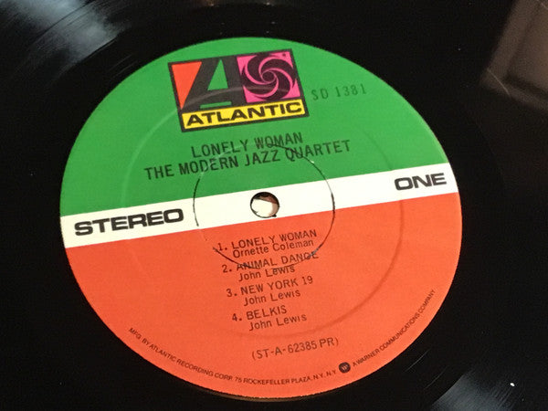 The Modern Jazz Quartet - Lonely Woman (Vinyl, LP, Reissue, Stereo) Very Good (VG) / Very Good Plus (VG+)