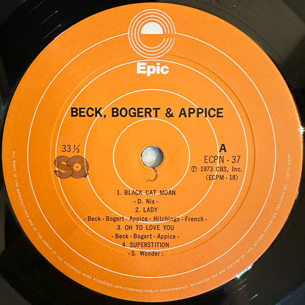 Beck, Bogert & Appice - Beck, Bogert & Appice (Vinyl, LP, Album, Re...