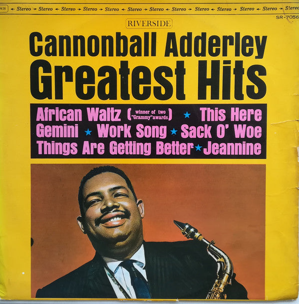 Cannonball Adderley - Greatest Hits (Vinyl, LP, Compilation, Stereo) Good Plus (G+) / Good Plus (G+)