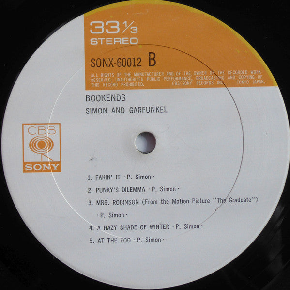 Simon & Garfunkel - Bookends (Vinyl, LP, Album, Reissue)