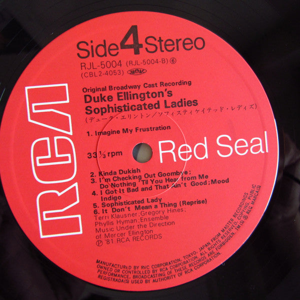 Duke Ellington - Duke Ellington's Sophisticated Ladies (2xVinyl, LP, Album) Very Good Plus (VG+) / Very Good Plus (VG+)