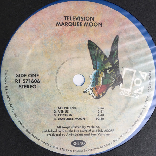Television - Marquee Moon (Vinyl, Vinyl, All Media, LP, Album, Reissue, LP, Compilation, Limited Edition) Near Mint (NM or M-) / Near Mint (NM or M-)