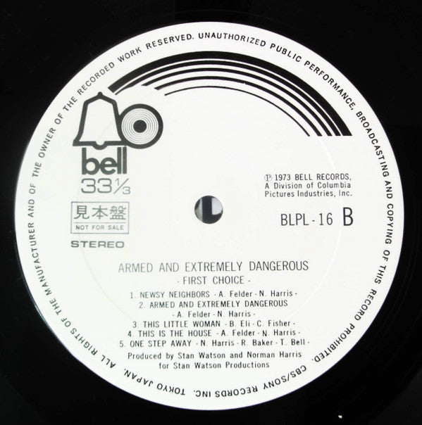 First Choice - Armed And Extremely Dangerous (Vinyl, LP, Album, Promo) Very Good Plus (VG+) / Good Plus (G+)