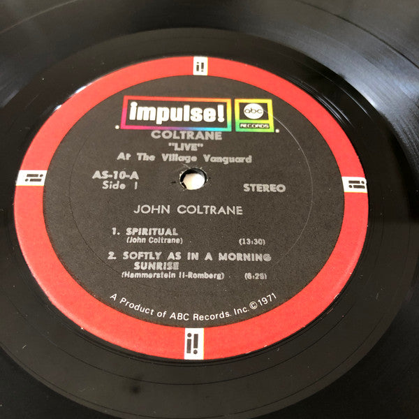 John Coltrane - "Live" At The Village Vanguard (Vinyl, LP, Album, Reissue, Stereo) Very Good Plus (VG+) / Very Good Plus (VG+)