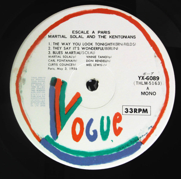 Martial Solal - Escale Á Paris (Vinyl, LP, Reissue, Mono)