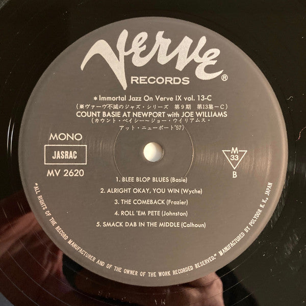 Count Basie - At Newport (Vinyl, LP, Reissue, Mono) Very Good Plus (VG+) / Very Good Plus (VG+)