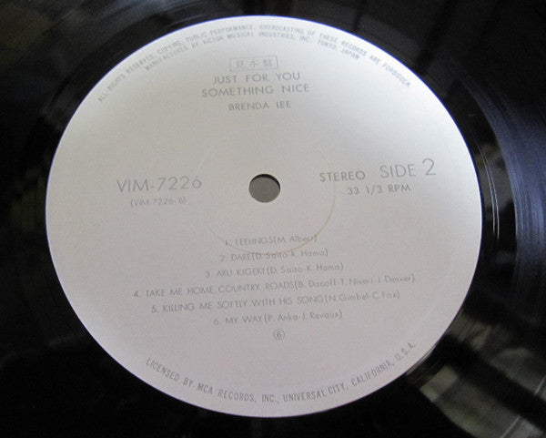 Brenda Lee - Just For You Something Nice (Vinyl, LP, Album, Promo) Very Good (VG) / Very Good (VG)