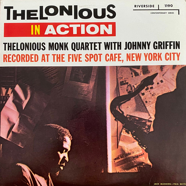The Thelonious Monk Quartet - Thelonious In Action (Vinyl, LP, Album, Stereo, Reissue) Very Good Plus (VG+) / Very Good (VG)