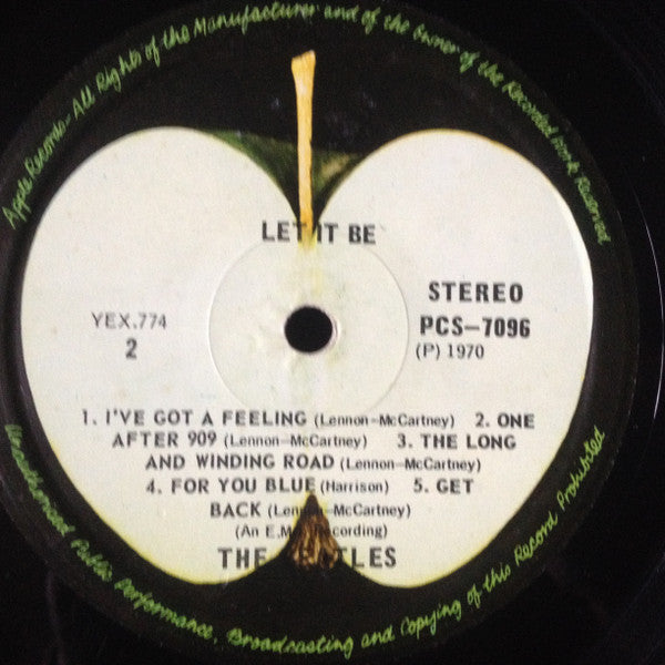 The Beatles - Let It Be (Vinyl, LP, Album) Very Good (VG) / Very Good (VG)