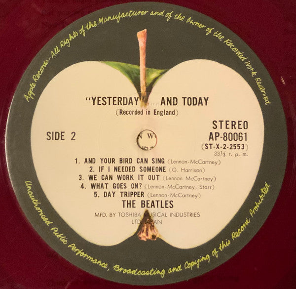 The Beatles - "Yesterday"...... And Today (Vinyl, LP, Album, Compilation, Reissue, Stereo) Very Good Plus (VG+) / Very Good (VG)