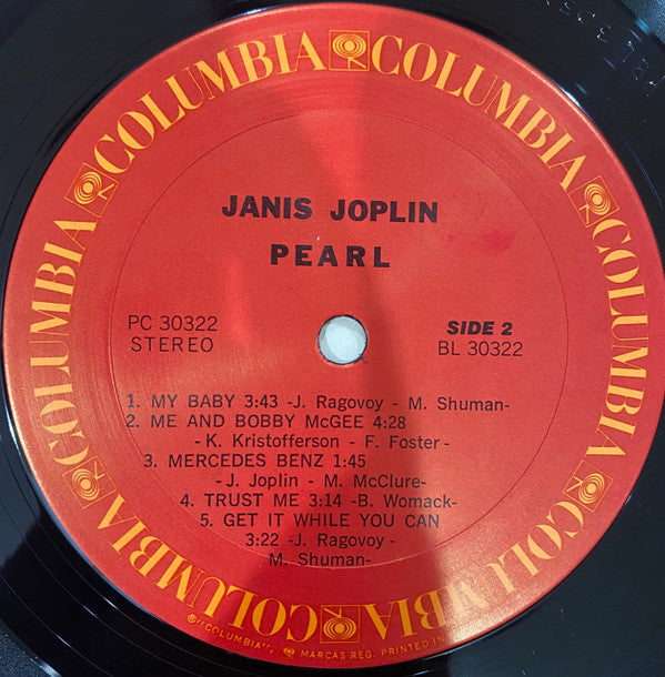 Janis Joplin - Pearl (Vinyl, LP, Album, Reissue) Good Plus (G+) / Good (G)