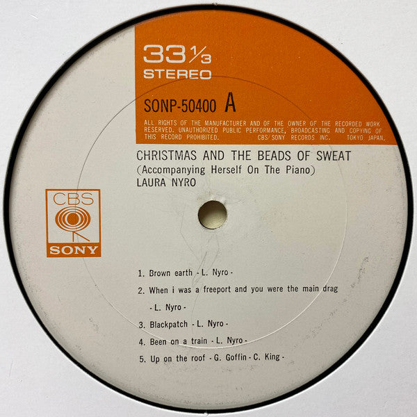 Laura Nyro - Christmas And The Beads Of Sweat (Vinyl, LP, Album) Very Good (VG) / Good Plus (G+)