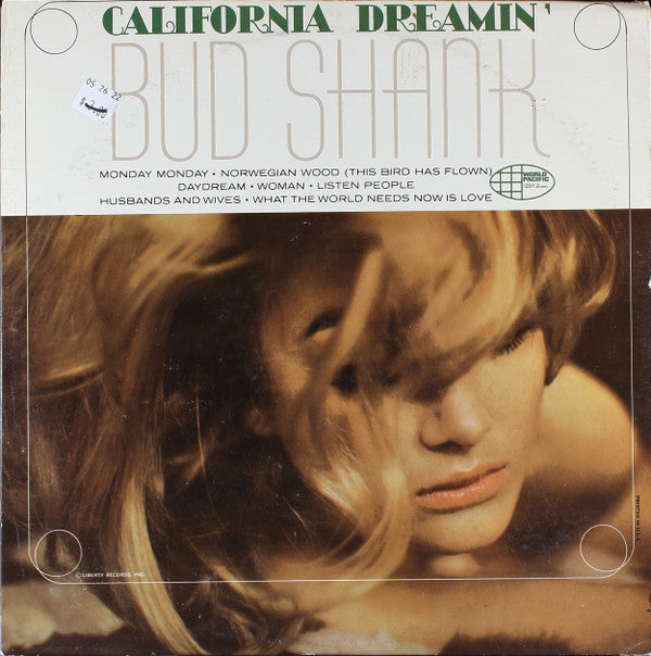 Bud Shank - California Dreamin' (Vinyl, LP, Album, Mono) Very Good (VG) / Very Good (VG)