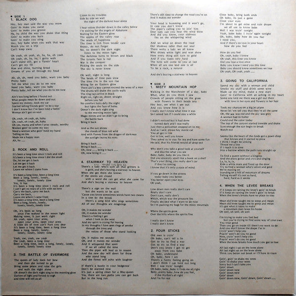 Led Zeppelin - IV = レッド・ツェッペリン IV (Vinyl, LP, Album, Reissue, Stereo)