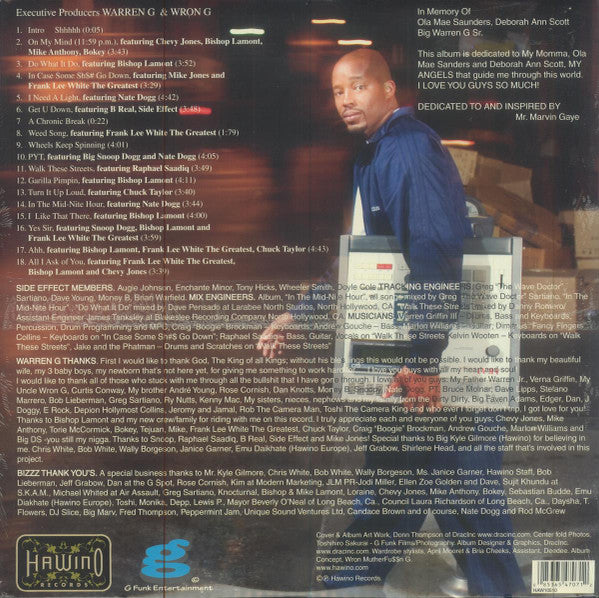 Warren G - In The Mid-Nite Hour (2xVinyl, LP, Album) Very Good Plus (VG+) / Very Good Plus (VG+)