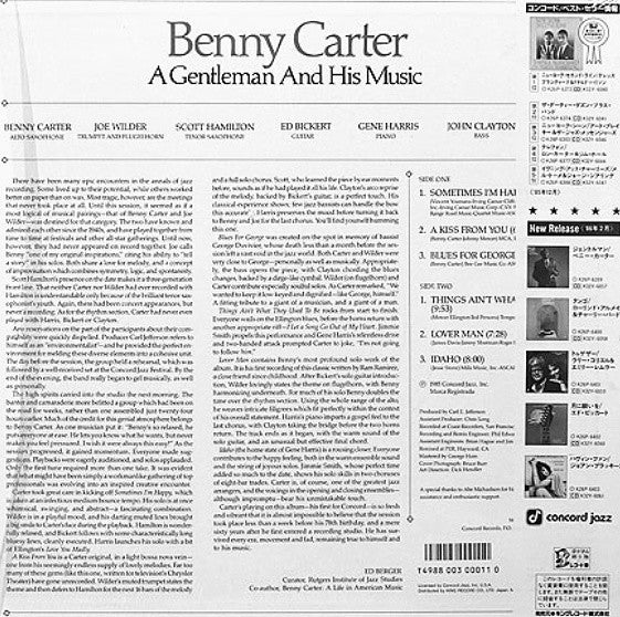 Benny Carter - A Gentleman And His Music (Vinyl, LP, Album, Stereo)