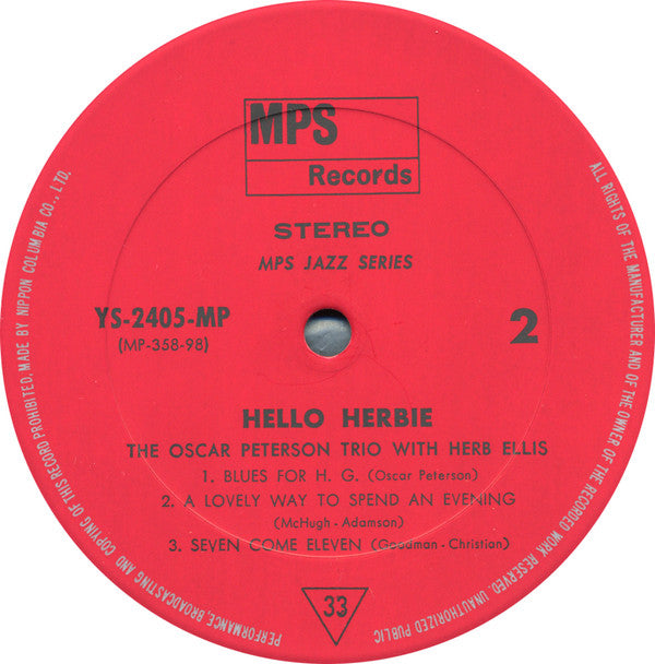 The Oscar Peterson Trio - Hello Herbie (Vinyl, LP, Album)