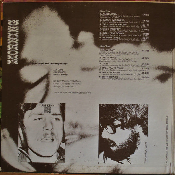 Morning (2) - Morning (Vinyl, LP, Album, Stereo) Very Good Plus (VG+) / Very Good Plus (VG+)