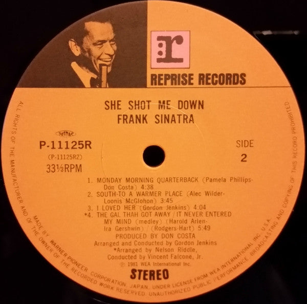 Frank Sinatra - She Shot Me Down (Vinyl, LP, Album) Very Good Plus (VG+) / Very Good Plus (VG+)
