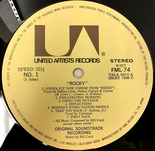Bill Conti - Rocky - Original Motion Picture Score (Vinyl, LP, Album)