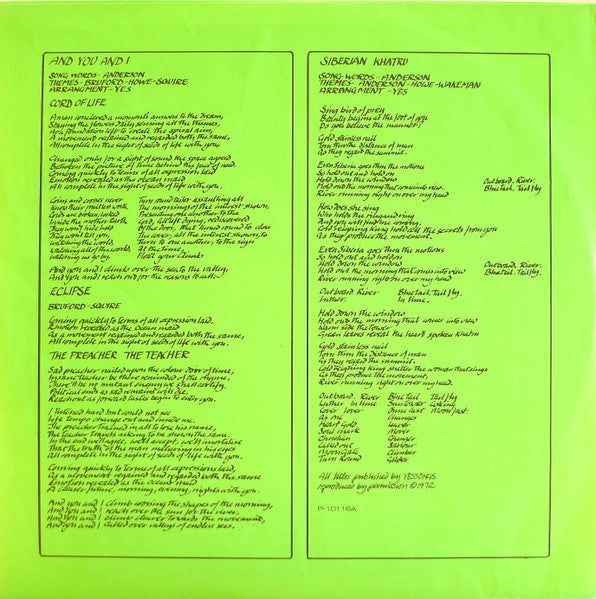 Yes - Close To The Edge = Kiseki (Vinyl, LP, Album, Reissue, Stereo) Very Good Plus (VG+) / Very Good Plus (VG+)