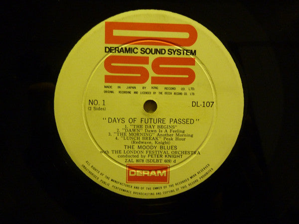 The Moody Blues - Days Of Future Passed = サテンの夜 (Vinyl, LP, Album)
