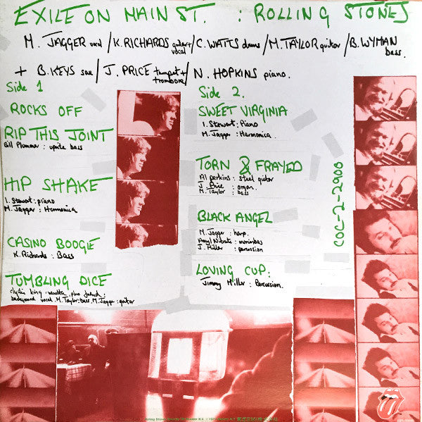 The Rolling Stones - Exile On Main St. (2xVinyl, LP, Album, Reissue) Very Good Plus (VG+) / Very Good (VG)
