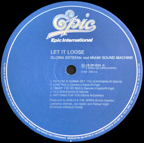 Miami Sound Machine - Let It Loose (Vinyl, LP, Album, Stereo) Very Good Plus (VG+) / Very Good Plus (VG+)