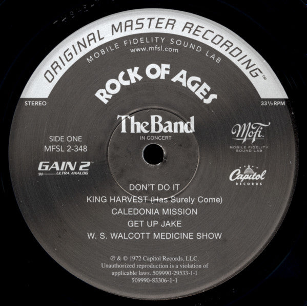 The Band - Rock Of Ages (The Band In Concert) (2xVinyl, LP, Album, Limited Edition, Numbered, Reissue, Remastered, Stereo) Very Good Plus (VG+) / Very Good Plus (VG+)