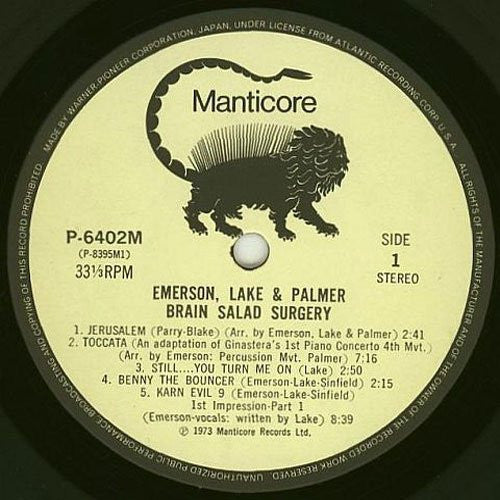 Emerson, Lake & Palmer - Brain Salad Surgery (Vinyl, LP, Album, Rei...