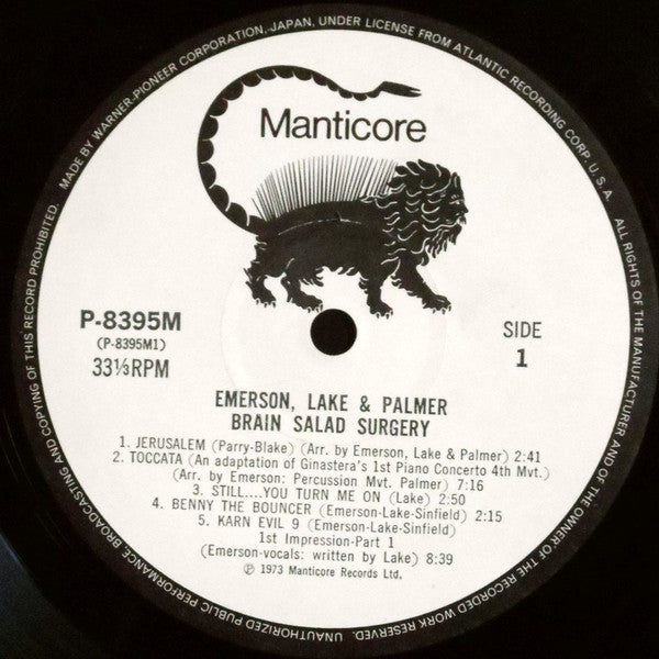 Emerson, Lake & Palmer - Brain Salad Surgery (Vinyl, LP, Album, Rei...