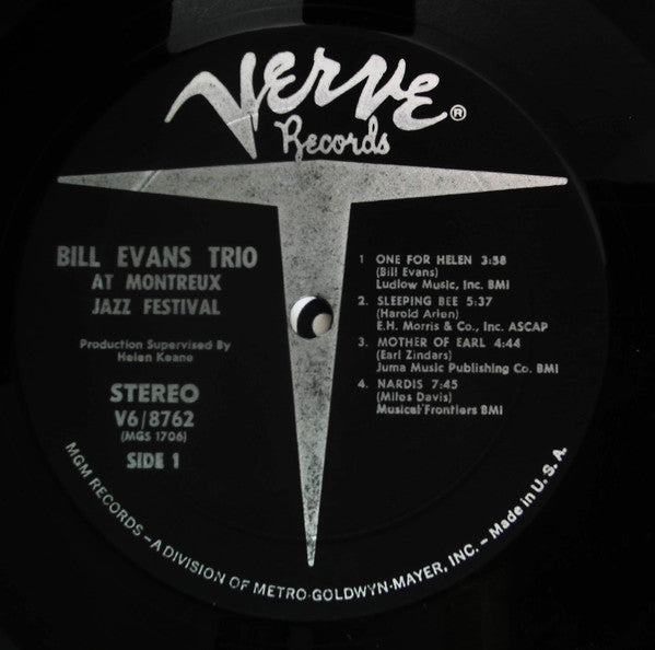 Bill Evans - At The Montreux Jazz Festival (Vinyl, LP, Album, Stereo) Good Plus (G+) / Very Good (VG)