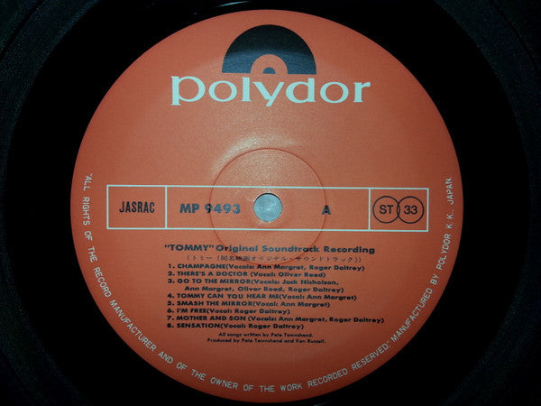 Various - Tommy (Original Soundtrack Recording) (Vinyl, LP, Album)