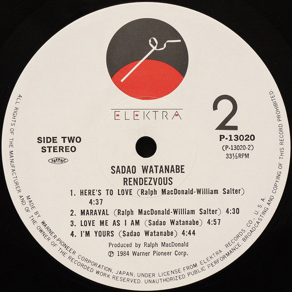 Sadao Watanabe - Rendezvous (Vinyl, LP, Album)