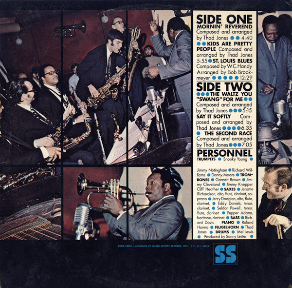Thad Jones / Mel Lewis Orchestra - Monday Night (Vinyl, LP, Album) Good Plus (G+) / Very Good Plus (VG+)