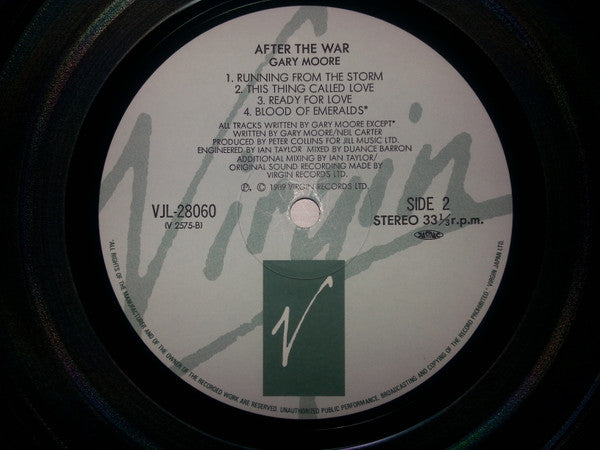 Gary Moore - After The War (Vinyl, LP, Album, Stereo) Very Good Plus (VG+) / Very Good (VG)