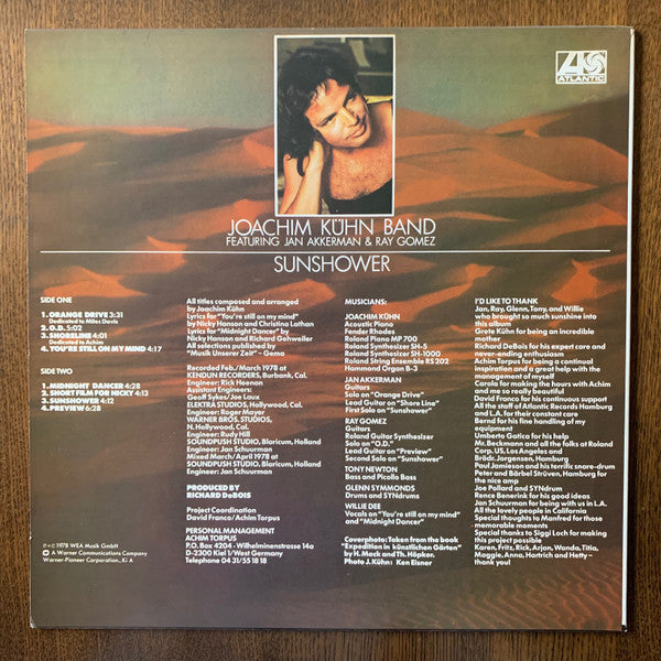 Joachim Kühn Band - Sunshower (Vinyl, LP, Album) Very Good Plus (VG+) / Very Good (VG)