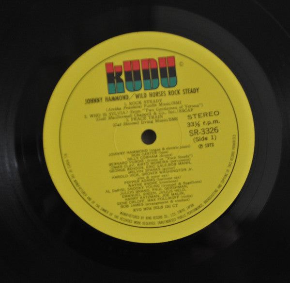 Johnny Hammond - Wild Horses Rock Steady (Vinyl, LP, Album) Very Good Plus (VG+) / Very Good Plus (VG+)