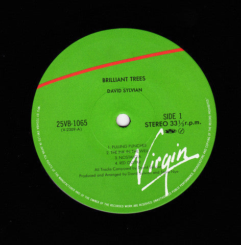 David Sylvian - Brilliant Trees (Vinyl, LP, Album, Reissue) Very Good Plus (VG+) / Good Plus (G+)